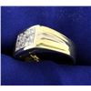 Image 2 : 18K Men's Invisible-Set 1.8ct TW Diamond Ring