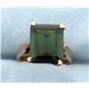 Image 1 : 5ct Green Tourmaline Ring in Rose Gold