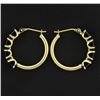 Image 2 : Onyx Hoop Earrings