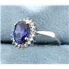 Image 2 : Sterling silver Ring with Lab Tanzanite