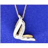 Image 1 : Diamond tutone pendant with chain