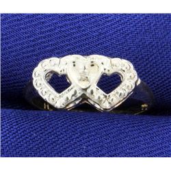 Double Heart Promise Ring