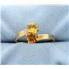 Image 1 : Vintage Citrine and Yellow Topaz Bypass 10k Yellow Gold Ring.