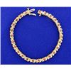 Image 1 : Diamond and Ruby Tennis Bracelet