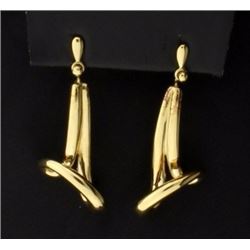 14K Unique Dangle Earrings