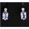 Image 1 : Tanzanite & Diamond Earrings