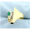 Image 2 : Emerald & Diamond Ring
