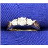 Image 1 : 3 Diamond 14k Yellow Gold ring with 3/4 CTW!