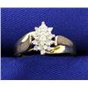 Image 1 : Diamond Cluster 10k Ring