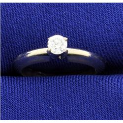 Diamond 14k Solitaire Ring