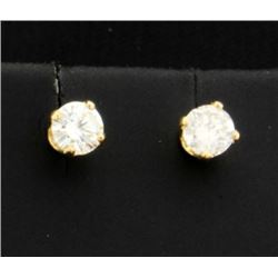 .45 Ct Diamond Stud earrings in 14k yellow gold