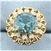 Image 1 : 5 ct. Aquamarine & Diamond Ring