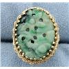 Image 1 : Jade Flower Design Ring