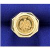 Image 1 : Mexican Dos Pesos Gold Coin Ring
