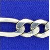 Image 2 : Italian Made Heavy Figaro Sterling Silver Bracelet