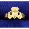 Image 1 : Claddagh Ring in 14K Yellow Gold