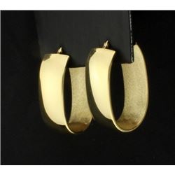 Large 18K Hoop Earrings