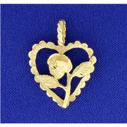 14K Heart Pendant