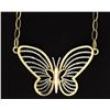 Image 1 : 17 Inch Italian Made Butterfly Necklace