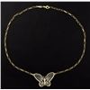 Image 2 : 17 Inch Italian Made Butterfly Necklace