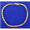 Image 1 : 8 1/4 Inch Rope Style Bracelet