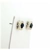 Image 2 : Blue Diamond Sterling Earrings