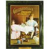 Image 1 : Rare 1905 D. Ghirardelli Co. Self Framed Tin Sign