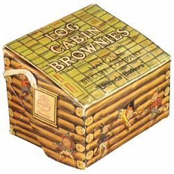 National Biscuit Co. Log Cabin Brownie Box