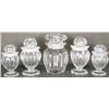 Image 1 : Collection of Five Glass Candy Jars