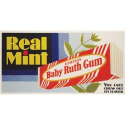 Baby Ruth Gum Trolley Car Sign, Printers Proof