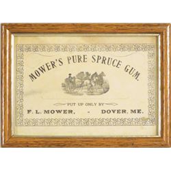 Mower's Pure Spruce Gum Advertisement