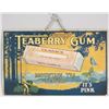 Image 1 : Teaberry Gum Cardboard String Hanging Sign
