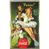 Image 1 : 1950 Coca Cola Cardboard Sign