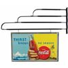 Image 2 : Two sided Coca Cola Hardboard Sign