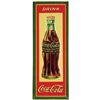 Image 1 : 1931 Coca Cola Embossed Tin Door Push