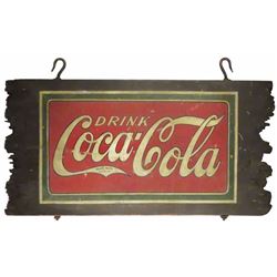 Brown's Pharmacy Coca Cola Wood Sign