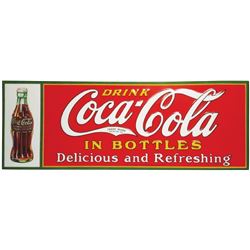 1931 Coca Cola Embossed Tin Sign