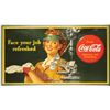 Image 1 : 1943 Coca Cola Cardboard Sign