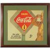 Image 2 : 1940's Coca Cola Cardboard Sign