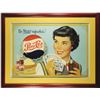 Image 1 : 1953 Pepsi Cola Self Framed Cardboard Sign