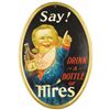 Image 1 : Extremely Rare Hire's Boy Self Framed Tin Sign