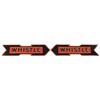 Image 1 : Two Whistle Soda Embossed Tin Directional Signs