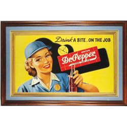 Dr. Pepper Self Framed Cardboard Sign