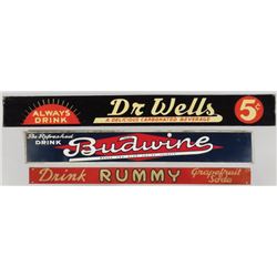 Three Tin Soda Signs