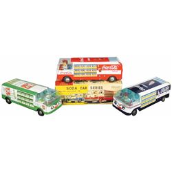 Soda Delivery Tin Toy Trucks