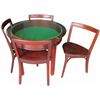 Image 1 : Round Mahogany Ice Cream Display Table