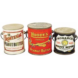 Three Peanut Butter Tins