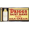 Image 1 : Driggs Dairy Farms Glass Sign