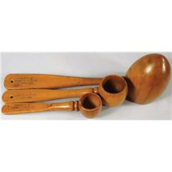 Carneli Seed Co. Wood Measurinng Scoops