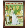 Image 1 : Rare Armour's Embossed Tin Sign